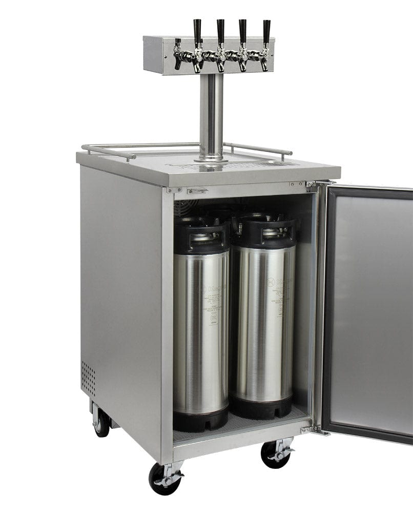 KEGCO Kegerator KEGCO 24" Wide Home Brew Stainless Steel Commercial Kegerator-HBK1XS