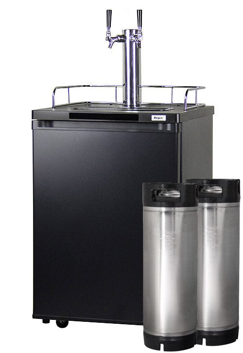 KEGCO Kegerator KEGCO 24" Wide Homebrew Black Kegerator-HBK209B