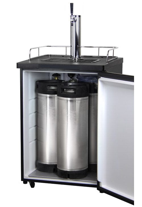 KEGCO Kegerator KEGCO 24" Wide Homebrew Black Kegerator-HBK209B