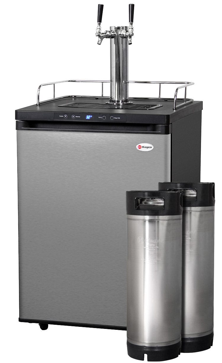 KEGCO Kegerator KEGCO 24" Wide Homebrew Single Tap Stainless Steel Digital Kegerator with Keg- HBK309S