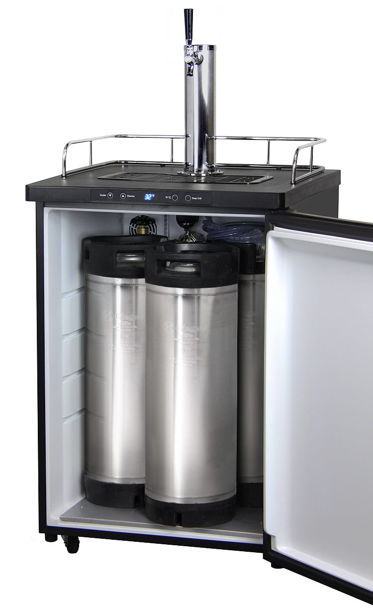 KEGCO Kegerator KEGCO 24" Wide Homebrew Single Tap Stainless Steel Digital Kegerator with Keg- HBK309S