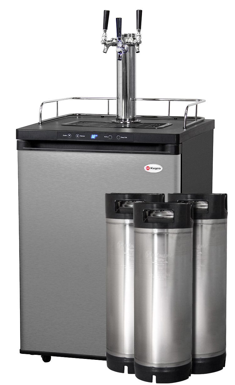 KEGCO Kegerator KEGCO 24" Wide Homebrew Single Tap Stainless Steel Digital Kegerator with Keg- HBK309S