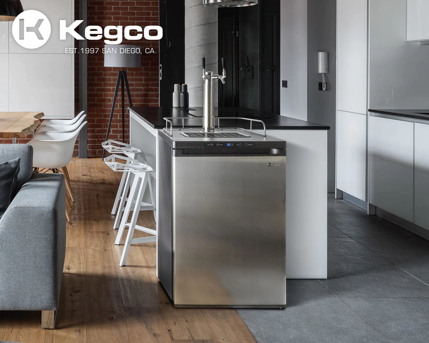 KEGCO Kegerator KEGCO 24" Wide Homebrew Stainless Steel Digital Kegerator-K309SS