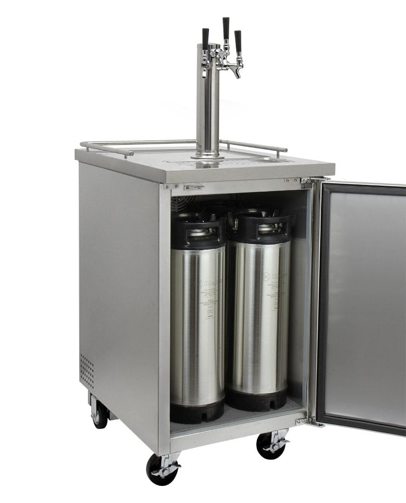 KEGCO Kegerator KEGCO 24" Wide Kombucha All Stainless Steel Commercial Kegerator-KOMC1S