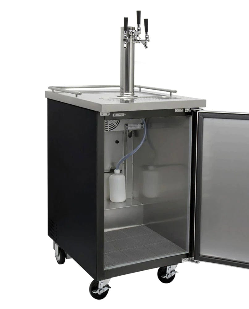 KEGCO Kegerator KEGCO 24" Wide Kombucha Black Commercial Kegerator-KOMC1B