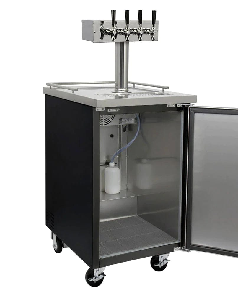 KEGCO Kegerator KEGCO 24" Wide Kombucha Black Commercial Kegerator-KOMC1B