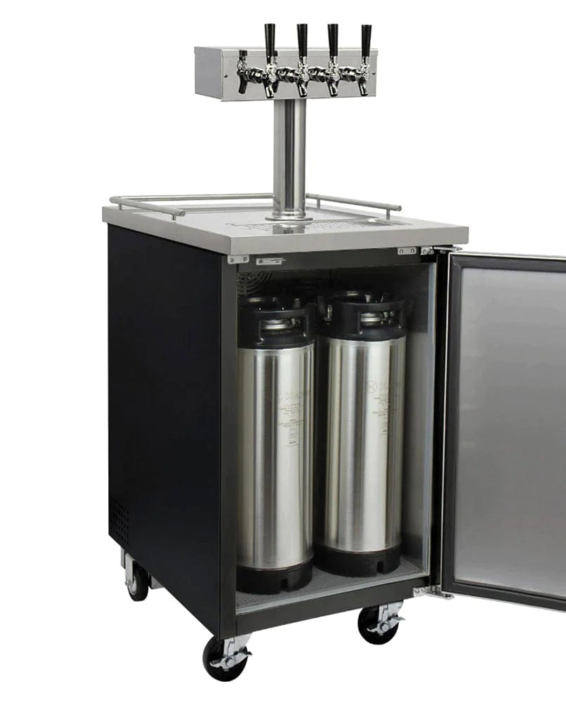 KEGCO Kegerator KEGCO 24" Wide Kombucha Black Commercial Kegerator-KOMC1B