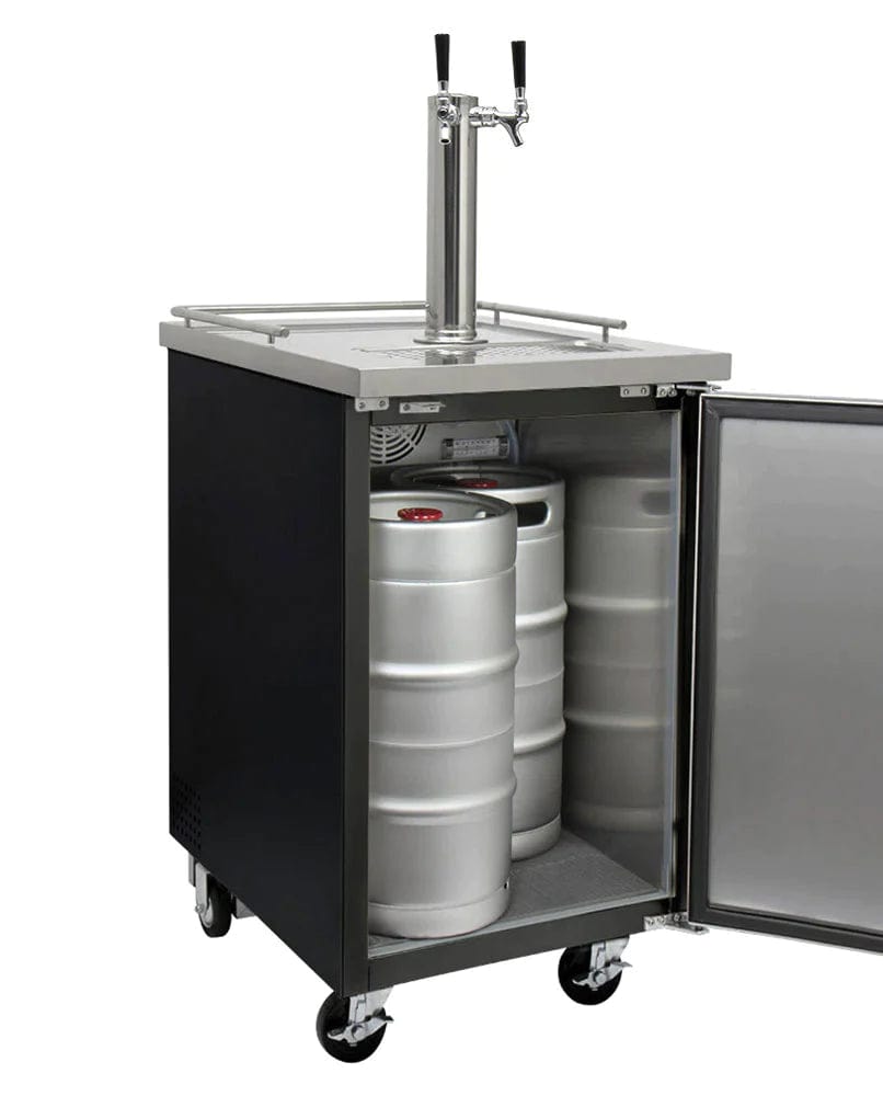 KEGCO Kegerator KEGCO 24" Wide Kombucha Black Commercial Kegerator-KOMC1B