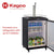 KEGCO Kegerator KEGCO 24" Wide Kombucha Black Commercial Kegerator - Z163B