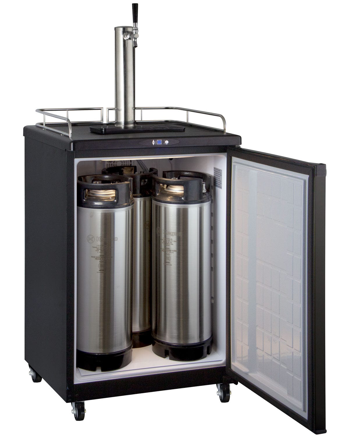 KEGCO Kegerator KEGCO 24" Wide Kombucha Black Commercial/Residential Kegerator- KOM163B