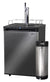KEGCO Kegerator SINGLE TAP BLACK STAINLESS KEGCO Wide Homebrew Black Stainless Steel Digital Kegerator With Keg-HBK309X