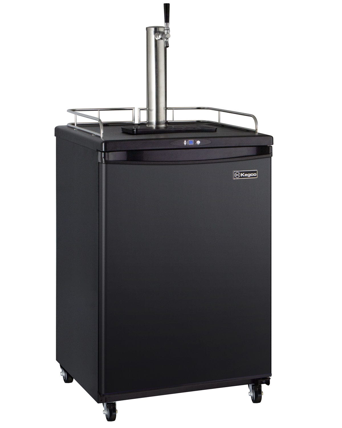 KEGCO Kegerator Single Tap Kegerator KEGCO 24" Wide Kombucha Black Commercial/Residential Kegerator- KOM163B