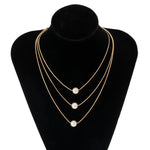 Load image into Gallery viewer, Layered Pearls Strung On Rope Necklace
