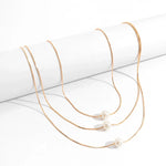 Load image into Gallery viewer, Layered Pearls Strung On Rope Necklace
