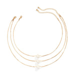 Load image into Gallery viewer, Layered Pearls Strung On Rope Necklace
