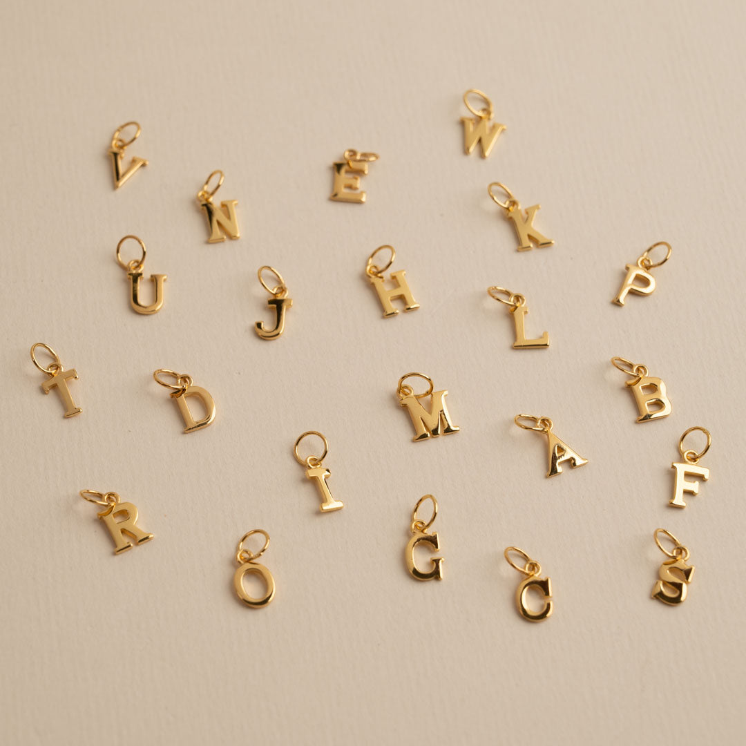 Sabrina Letter Gold Pendant