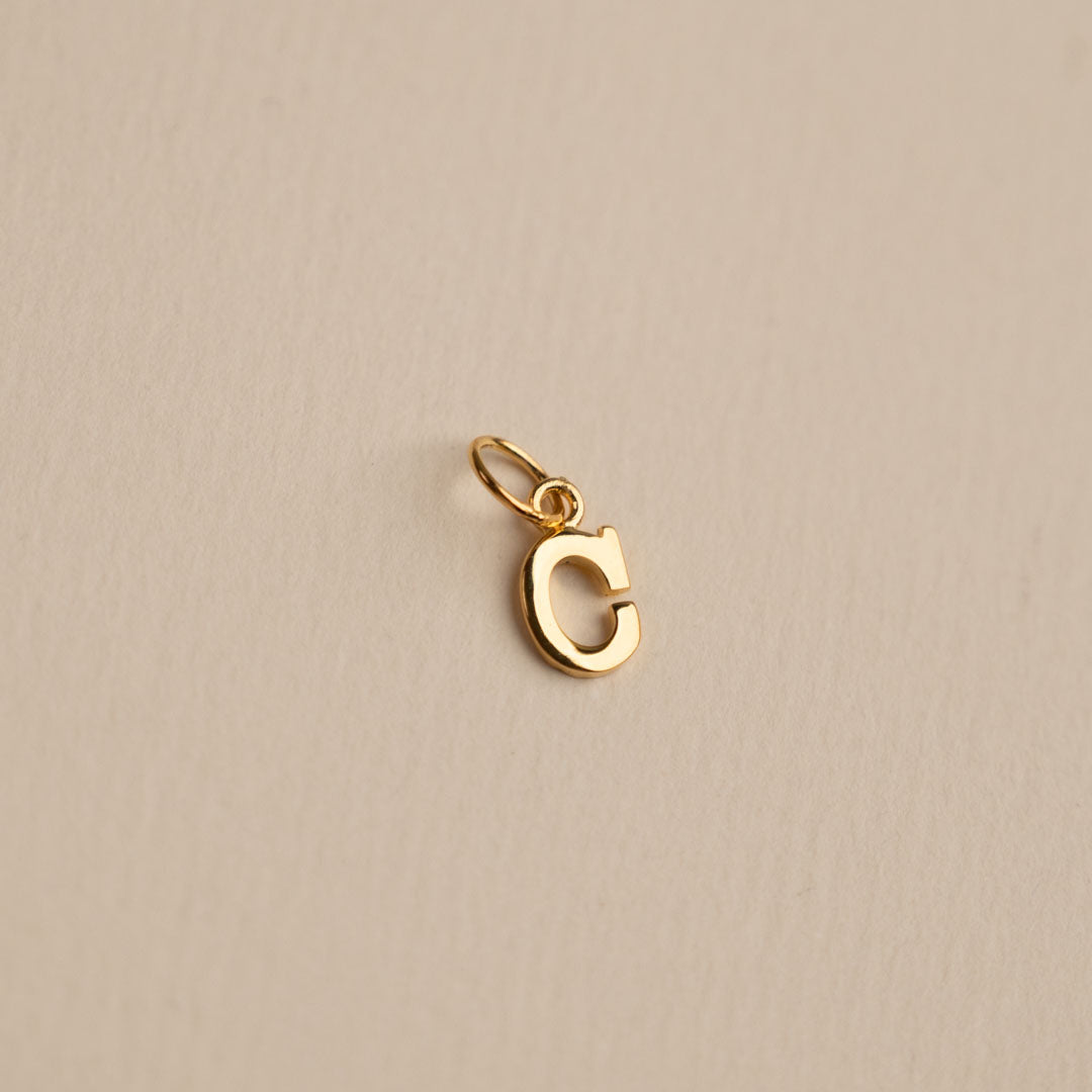 Sabrina Letter Gold Pendant