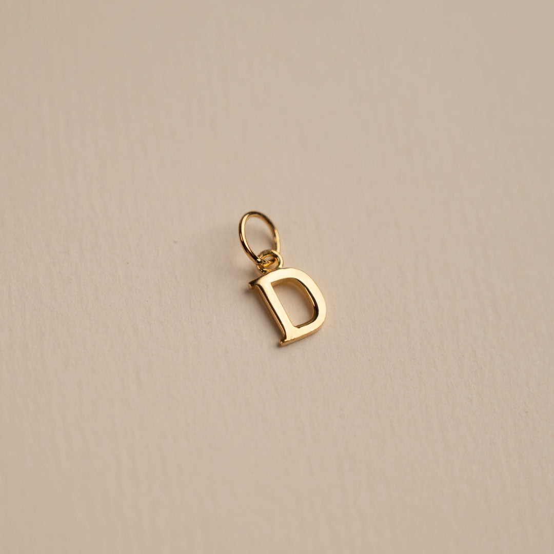 Sabrina Letter Gold Pendant