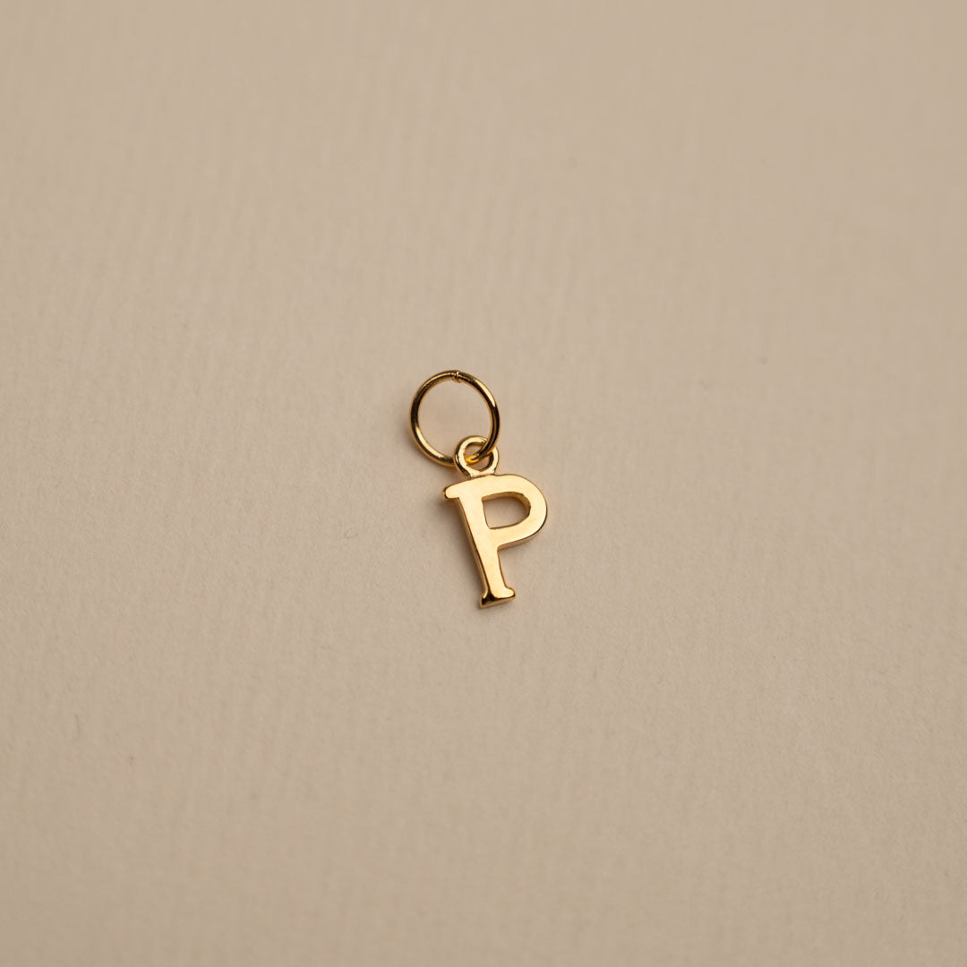 Sabrina Letter Gold Pendant