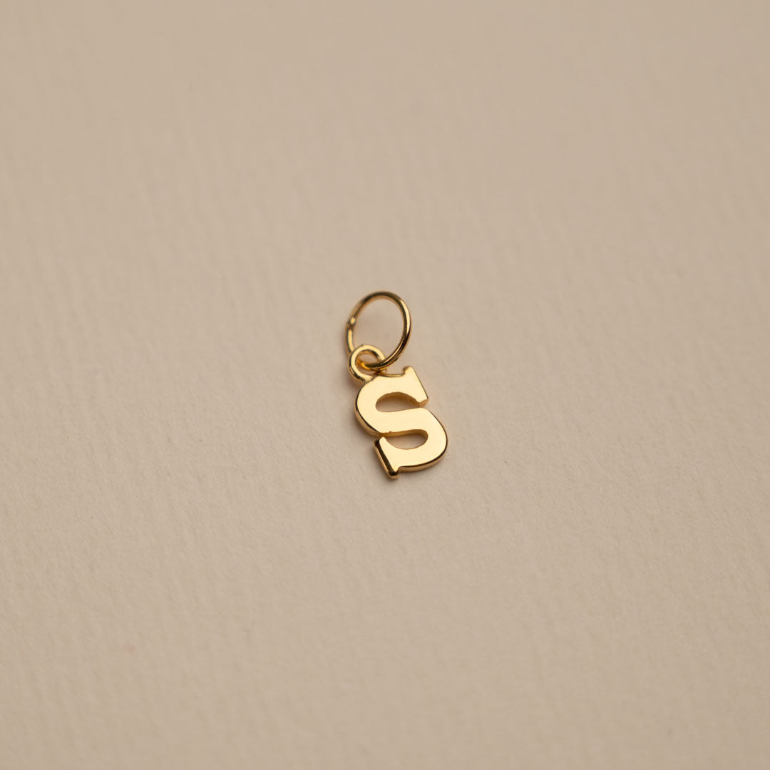 Sabrina Letter Gold Pendant