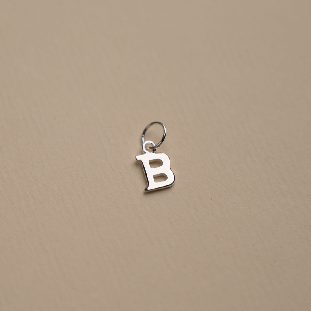 Nadia letter silver pendant