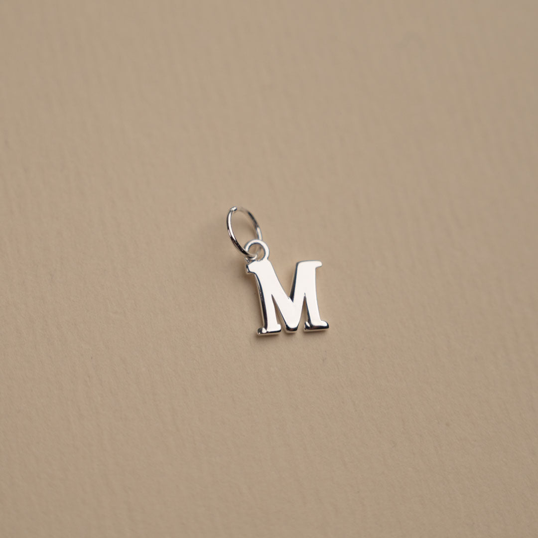 Nadia Letter Silver Pendant