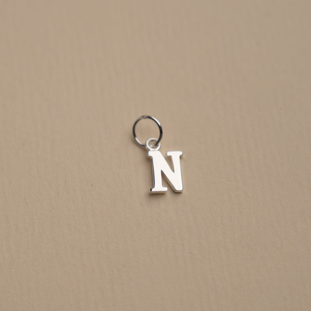 Nadia Letter Silver Pendant
