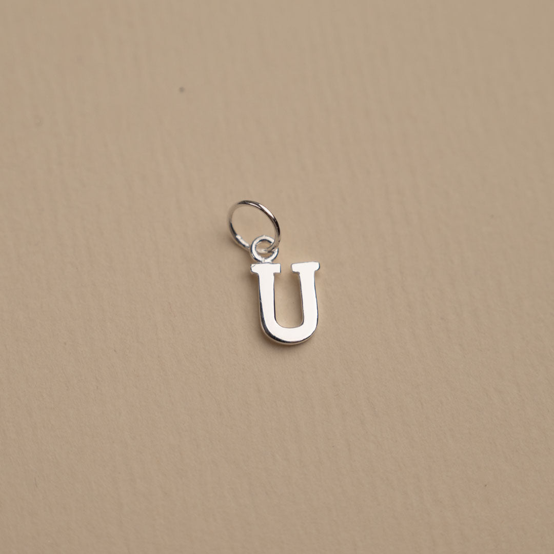 Nadia Letter Silver Pendant