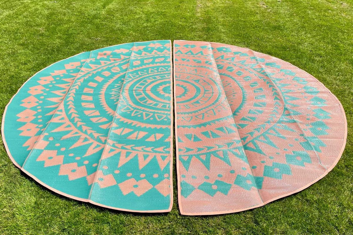 LIFE IN TENTS Bell Tents Life In Tent Boho Style Bell Tent Floor Matting Cover | 16&#39; (5M)- LITBSBTFMC