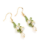 Load image into Gallery viewer, Lily of the Valley Pearl Choker Necklace, Bracelet, and Earrings Set
