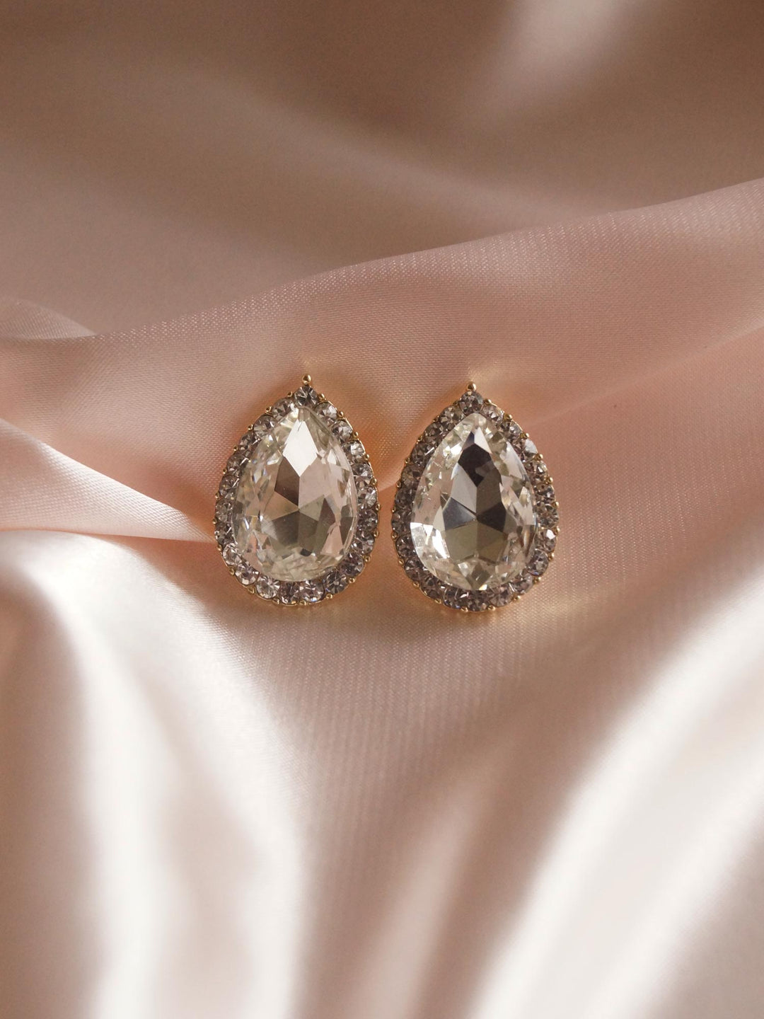 Lucy Pear Shaped Diamond Stud Earrings