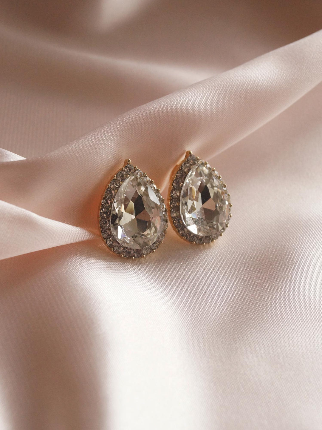 Lucy Pear Shaped Diamond Stud Earrings