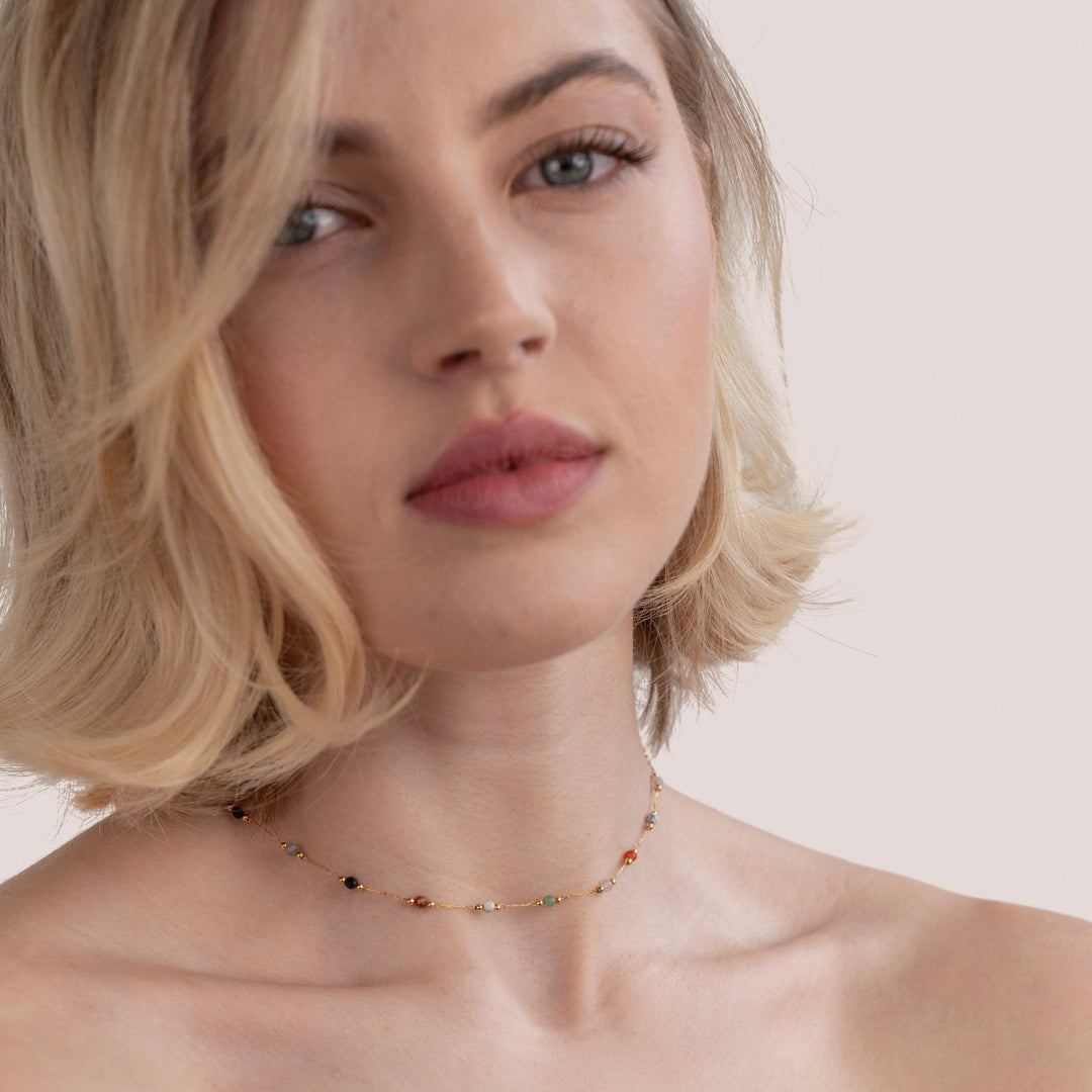 Lala Pearl and Stone Necklace