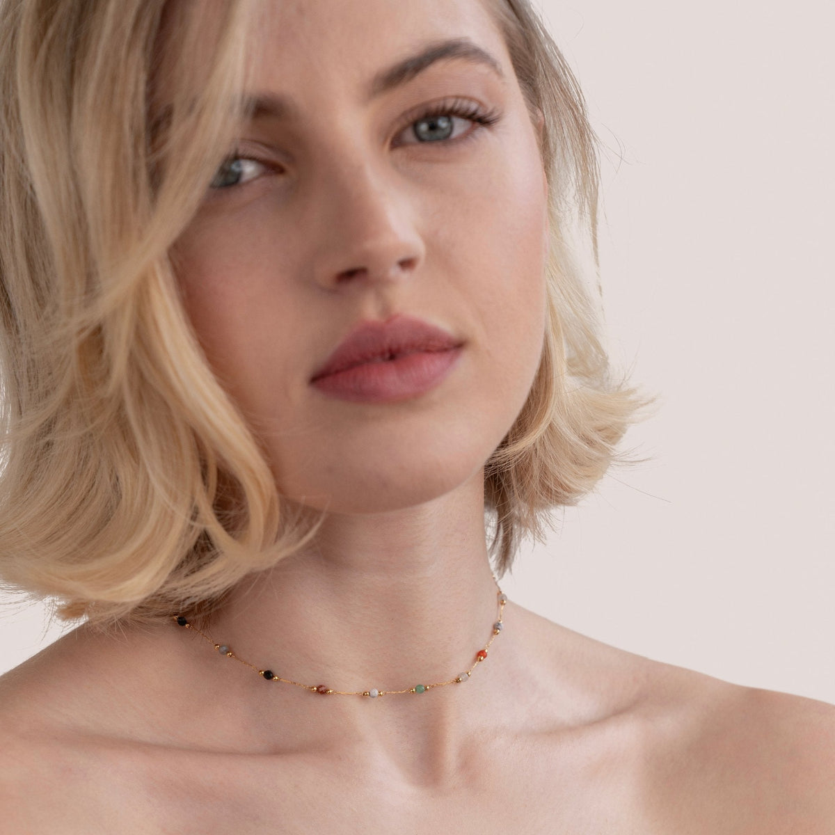 Lala pearl and stone necklace
