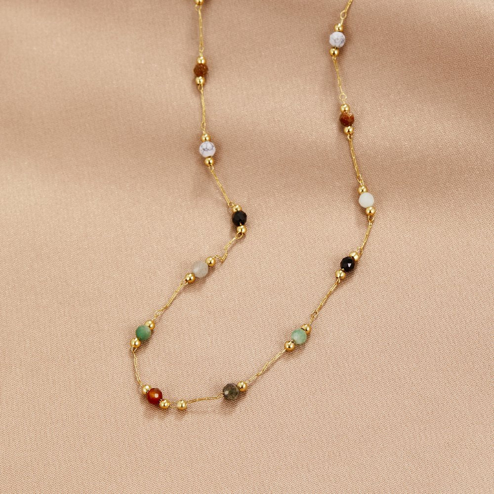 Lala Pearl and Stone Necklace