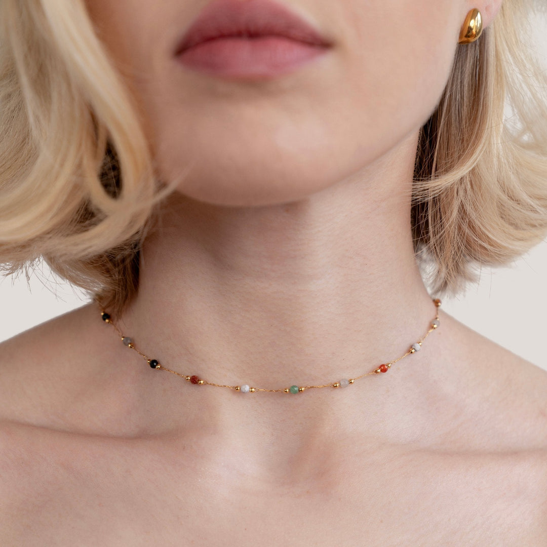 Lala Pearl and Stone Necklace