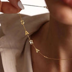 Load image into Gallery viewer, Personalized Off Center Letter Necklace
