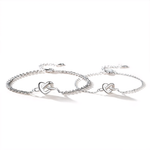 Load image into Gallery viewer, S925 Dainty Heart Knot Love Bracelet
