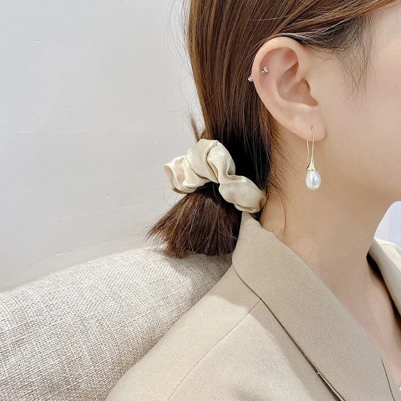 Delicate Pearl Drop Earrings