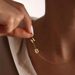 Load image into Gallery viewer, Personalized Off Center Letter Necklace
