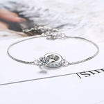 Load image into Gallery viewer, Dainty Forever Linked Diamond Bracelet
