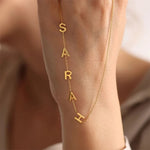 Load image into Gallery viewer, Personalized Off Center Letter Necklace
