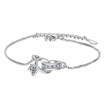 Load image into Gallery viewer, Dainty Forever Linked Diamond Bracelet
