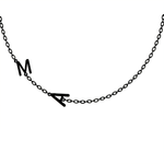 Load image into Gallery viewer, Personalized Off Center Letter Necklace
