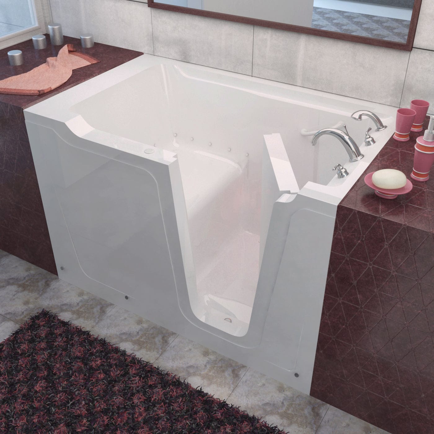 MEDITUB Bariatric Left / Air MediTub 36 x 60 Walk-In Bathtub