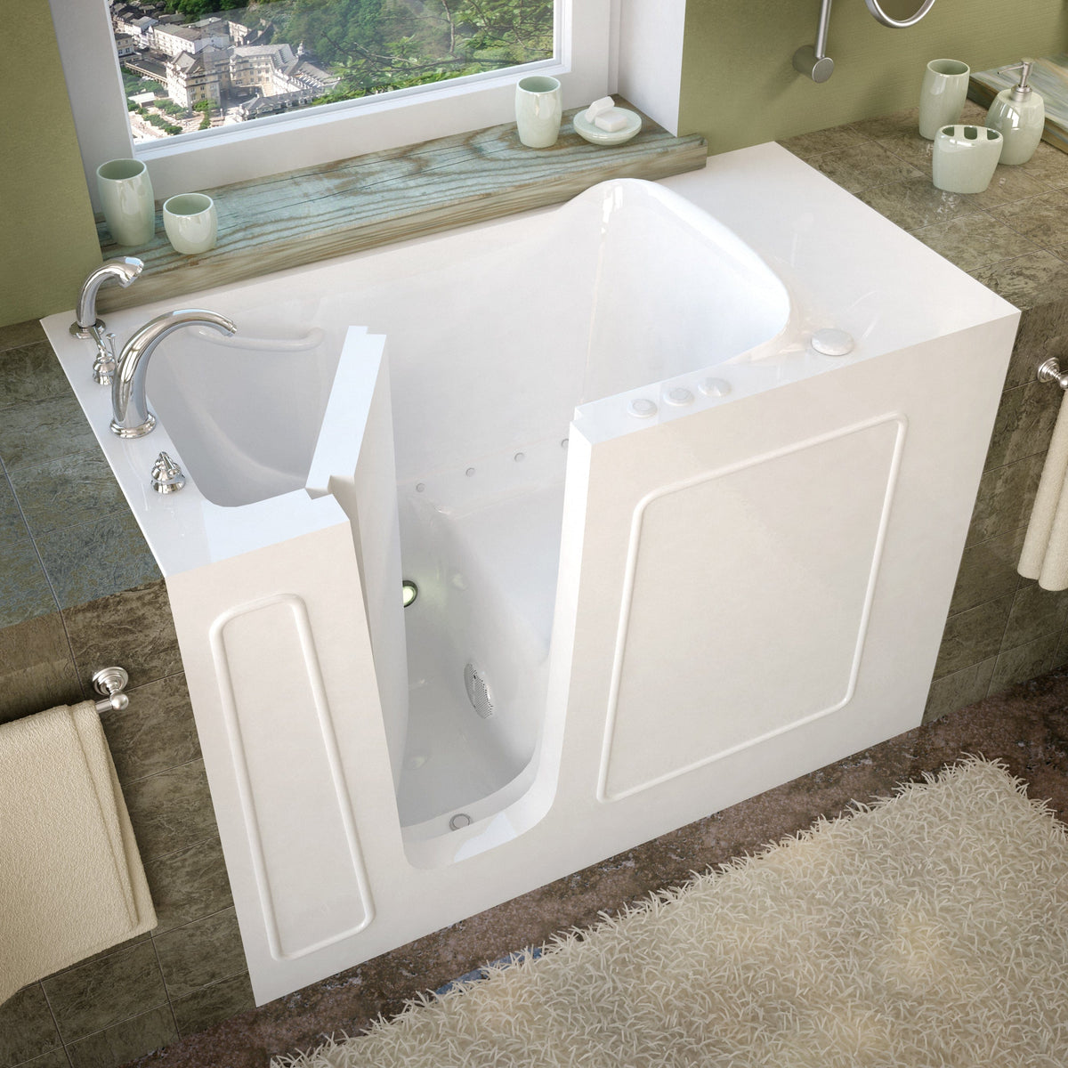 MEDITUB Compact Left / Air MediTub 26 x 53 Walk-In Bathtub - 2653