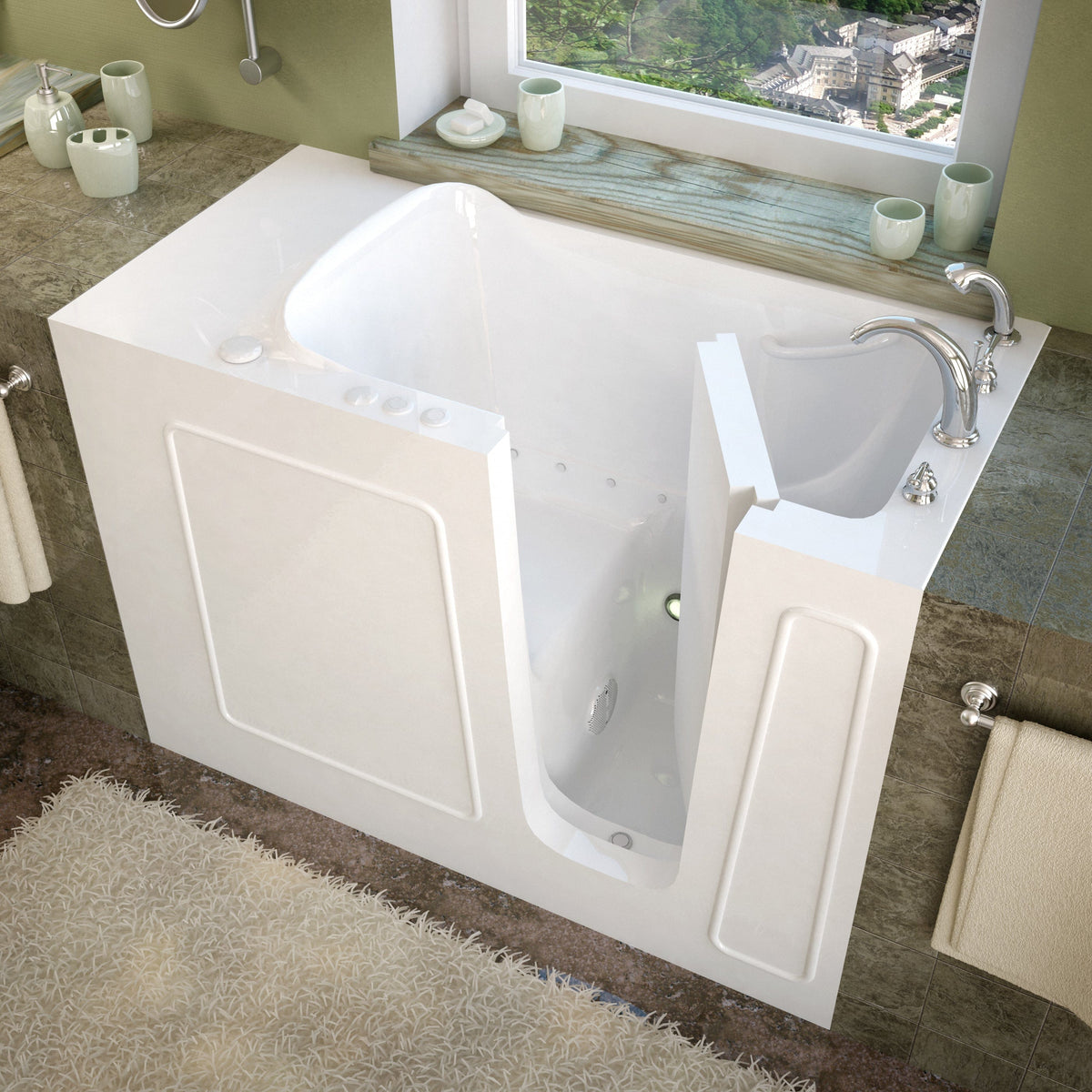 MEDITUB Compact Right / Air MediTub 26 x 53 Walk-In Bathtub