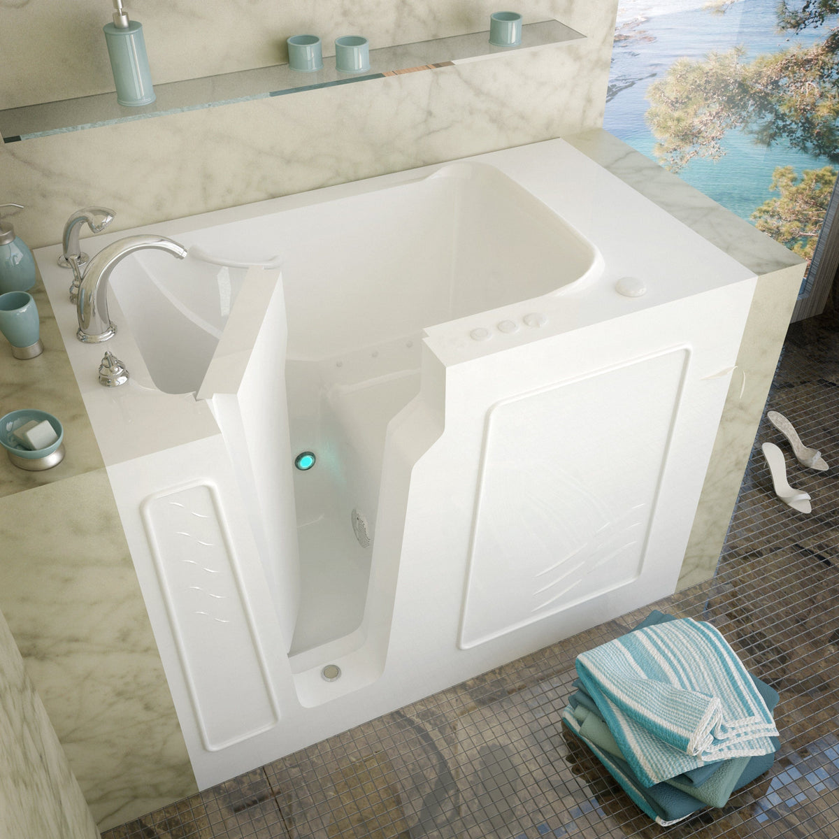 MEDITUB Luxury Tubs Left / Air MediTub 29 x 52 Walk-In Bathtub - 2952