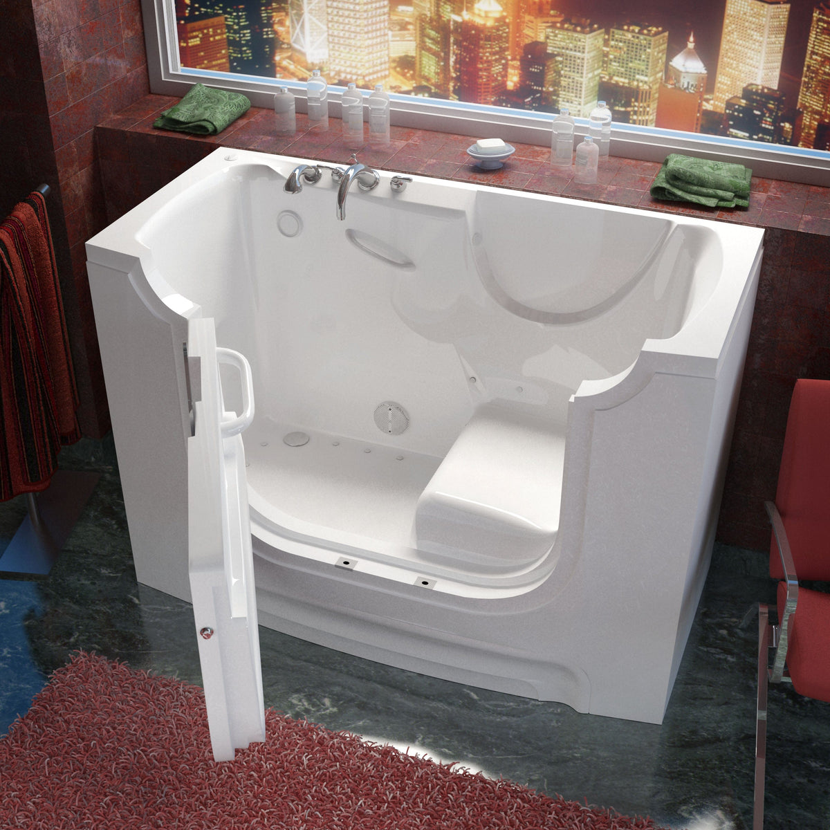 MEDITUB Transfer Tubs MediTub 30 x 60 Wheelchair Accessible Bathtub