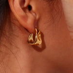 Load image into Gallery viewer, Melting Abstract Dainty Earrings
